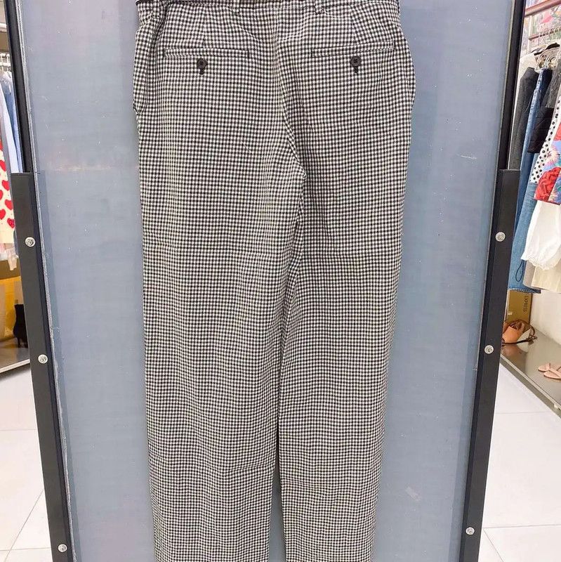 Miu Miu Miu Miu Black Cotton Casual Pants for Women 0089 Size 31" - 2 Thumbnail