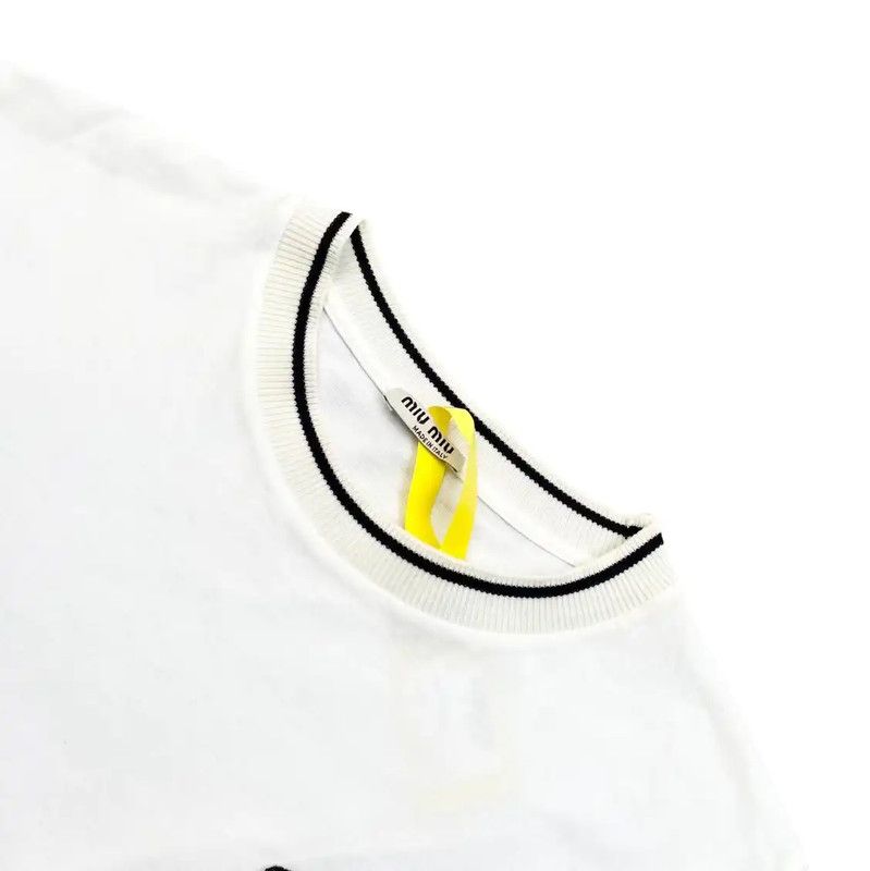 Miu Miu Miu Miu Colorful Cotton T-Shirt XS 0089 Size XS / US 0-2 / IT 36-38 - 3 Thumbnail