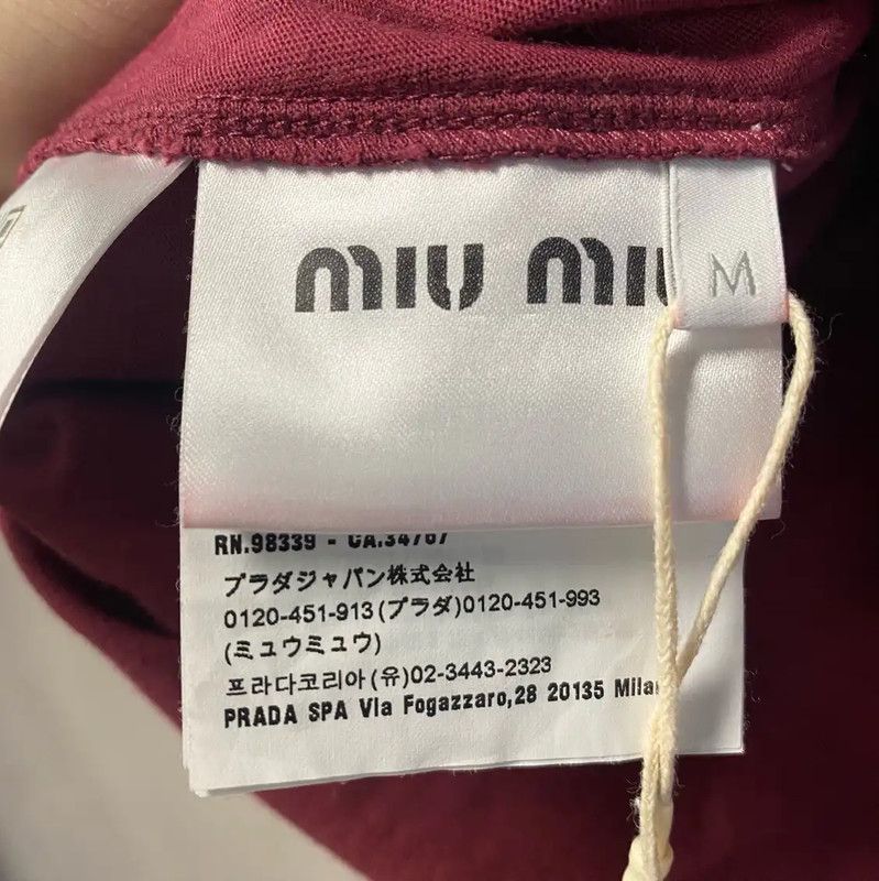 Miu Miu Miu Miu Color Block Women's T-Shirt 0089 Size M / US 6-8 / IT 42-44 - 4 Thumbnail