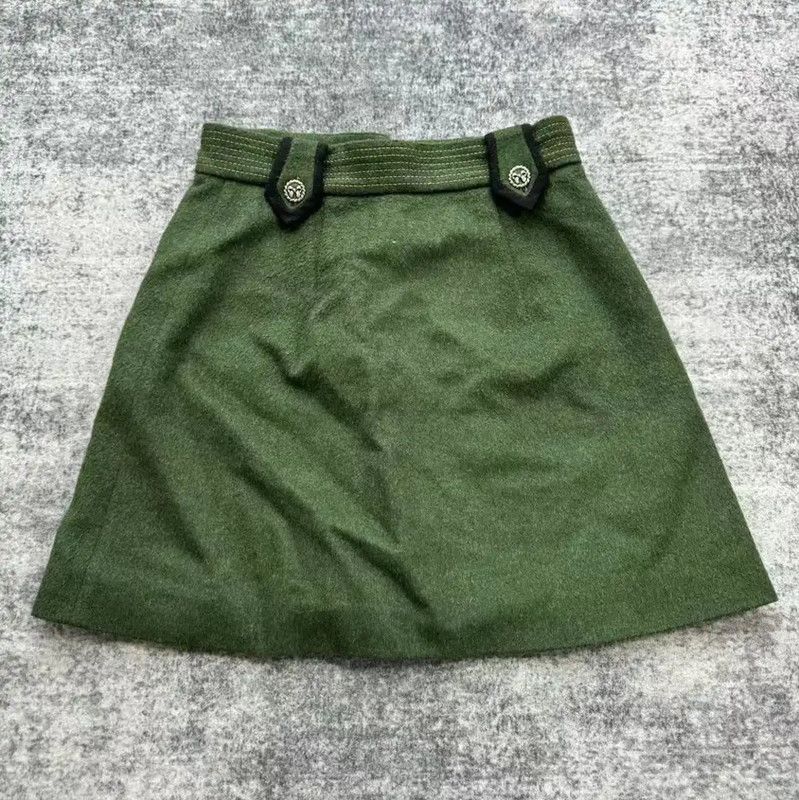 Miu Miu Miu Miu Green Cotton Ladies Skirt 0089 Size 27" / US 4 / IT 40 - 2 Thumbnail