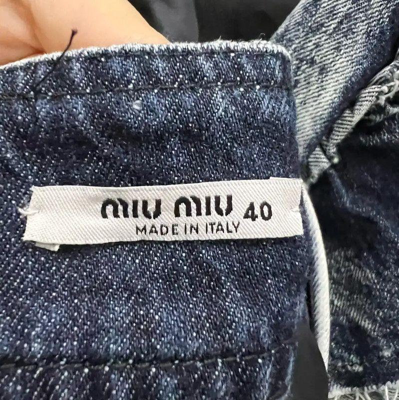 Miu Miu Miu Miu Summer Blue Cotton Long Dress 0089 Size ONE SIZE - 3 Thumbnail