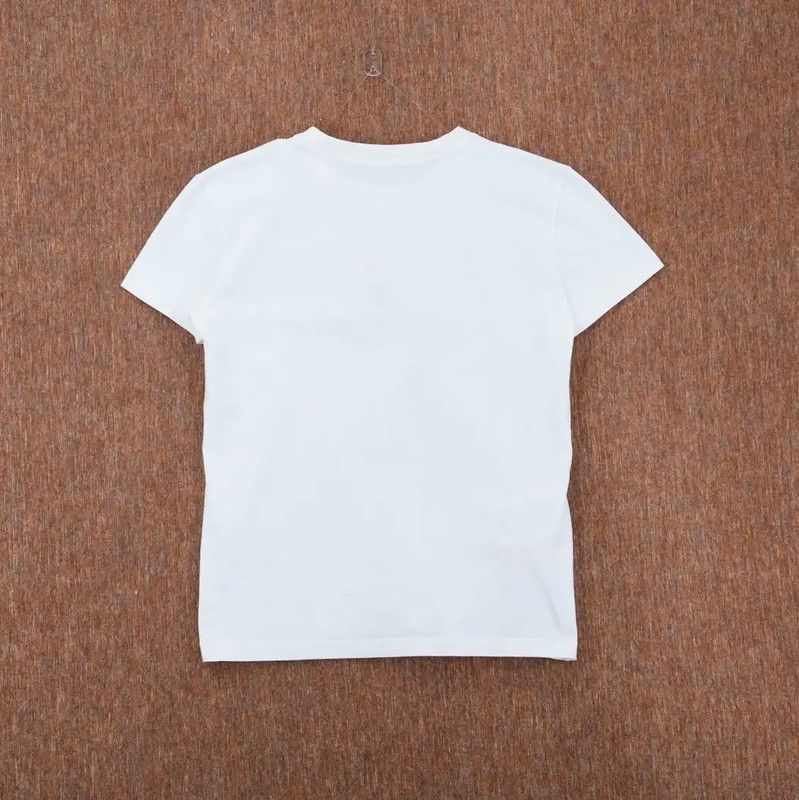 Miu Miu Miu Miu White Embroidered Women's T-Shirt 0089 Size XS / US 0-2 / IT 36-38 - 2 Thumbnail