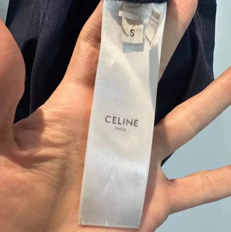 Celine Celine 16 Short Sleeve Blue Cotton T-Shirt 0089 Size S / US 4 / IT 40 - 3 Thumbnail