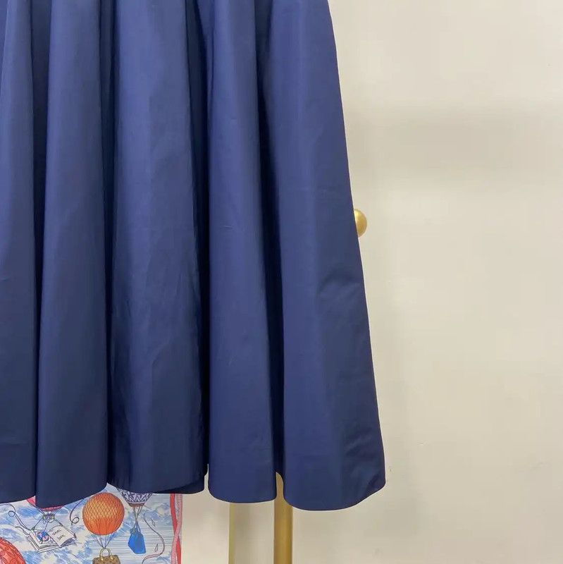 Miu Miu Miu Miu Blue Sleeveless Midi Dress for Women 0089 Size M / US 6-8 / IT 42-44 - 8 Thumbnail