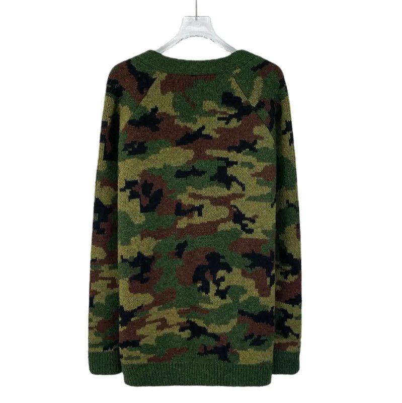 Miu Miu Miu Miu Military Green Cotton Cardigan 0089 Size M / US 6-8 / IT 42-44 - 2 Thumbnail