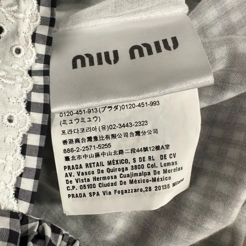 Miu Miu Miu Miu Gray Cotton Women's Dress 0089 Size M / US 6-8 / IT 42-44 - 5 Thumbnail