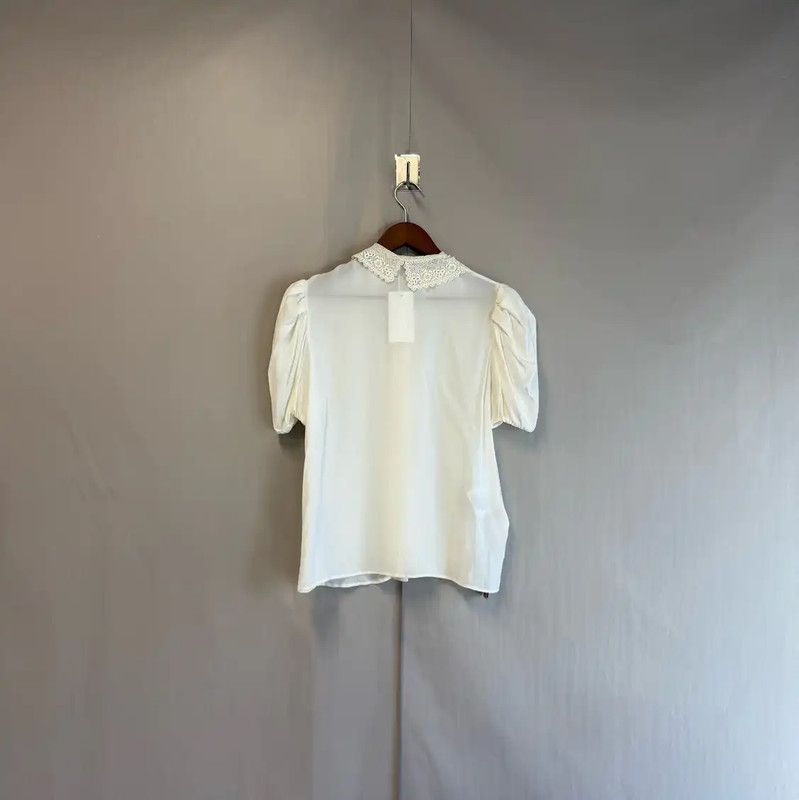 Miu Miu Miu Miu White Silk Women's Shirt 0089 Size S / US 4 / IT 40 - 2 Thumbnail
