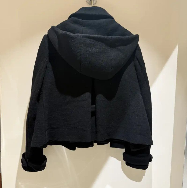 Miu Miu Miu Miu Black Wool Short Coat for Women 0089 Size M / US 6-8 / IT 42-44 - 2 Thumbnail