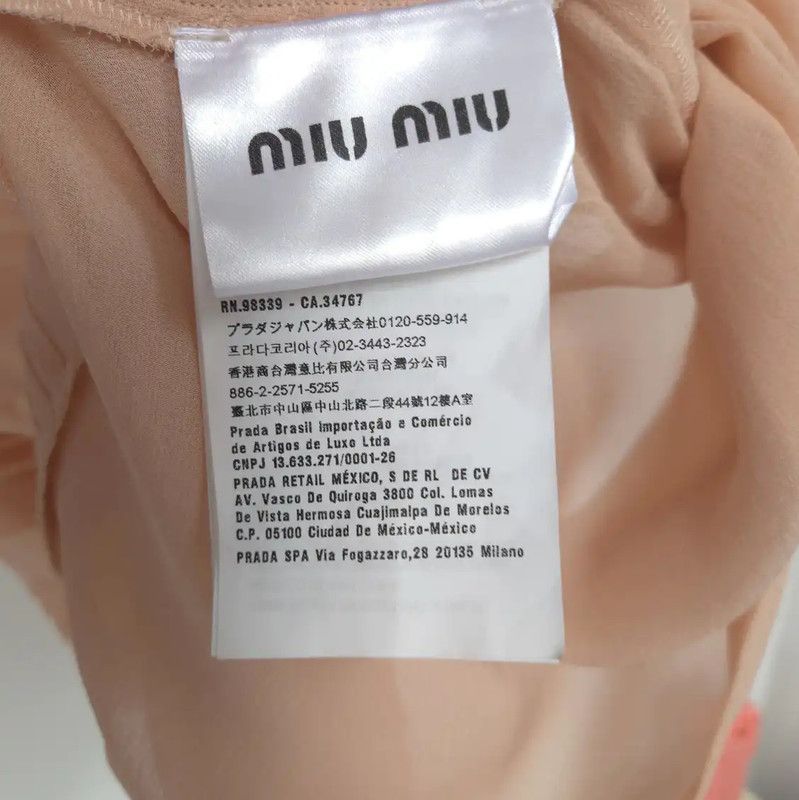 Miu Miu Miu Miu Summer Orange Silk Printed Top 0089 Size S / US 4 / IT 40 - 6 Thumbnail