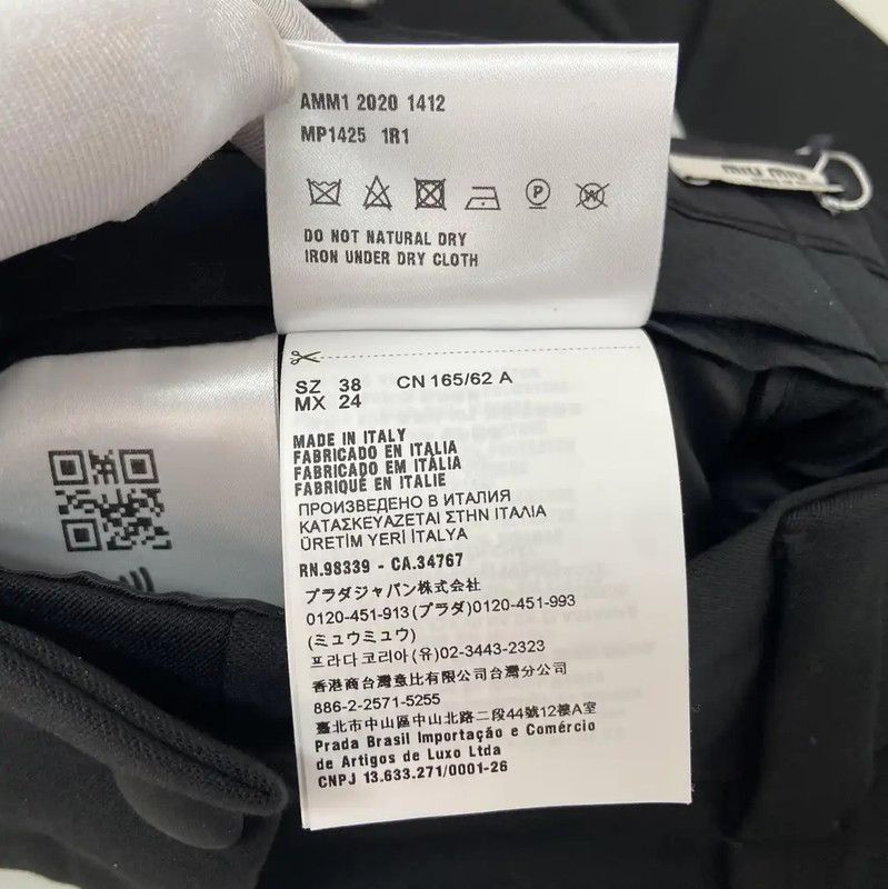 Miu Miu Miu Miu Black Wool Summer Shorts 0089 Size 23" - 9 Thumbnail