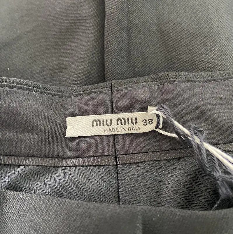 Miu Miu Miu Miu Black Wool Summer Shorts 0089 Size 23" - 5 Thumbnail