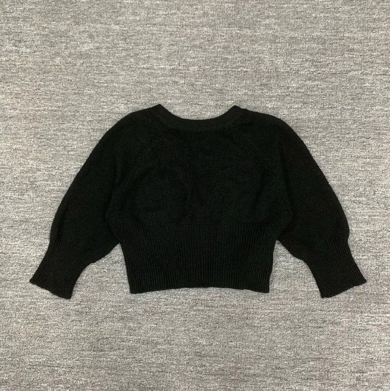Miu Miu Miu Miu Black Cotton Women's Pullover Sweater 0089 Size M / US 6-8 / IT 42-44 - 2 Thumbnail