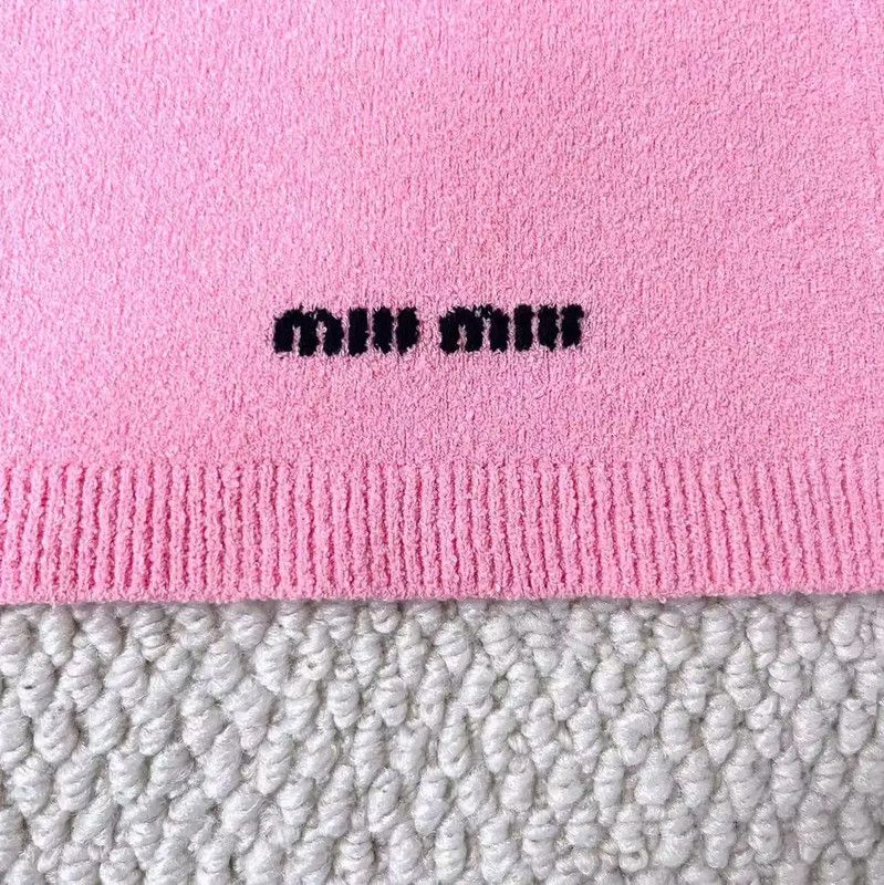 Miu Miu Miu Miu Pink Cotton Blend Skirt 0089 Size 23" - 3 Thumbnail
