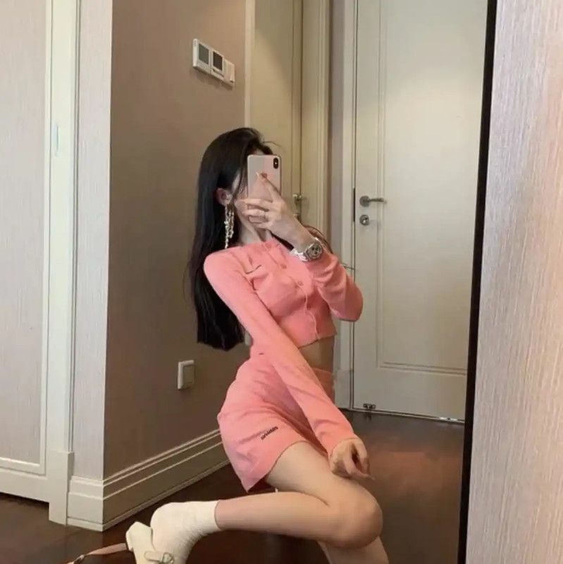 Miu Miu Miu Miu Pink Cotton Blend Skirt 0089 Size 23" - 6 Thumbnail
