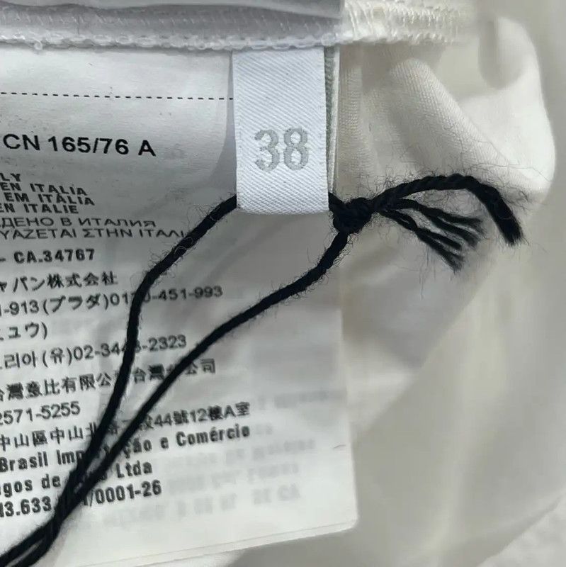 Miu Miu Miu Miu White Cotton Long Sleeve Shirt 0089 Size S / US 4 / IT 40 - 6 Thumbnail