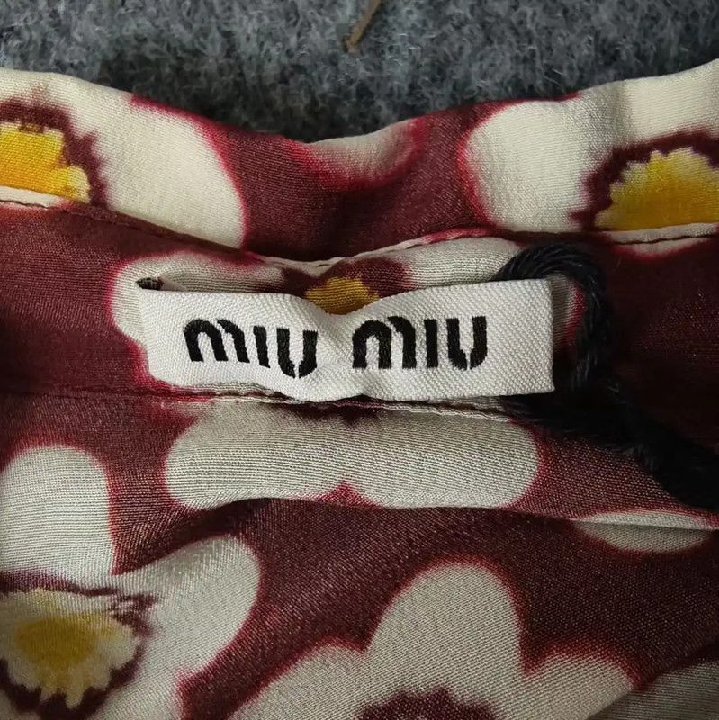Miu Miu Miu Miu Multi-Colored Cotton Women's Shirt 0089 Size M / US 6-8 / IT 42-44 - 3 Thumbnail