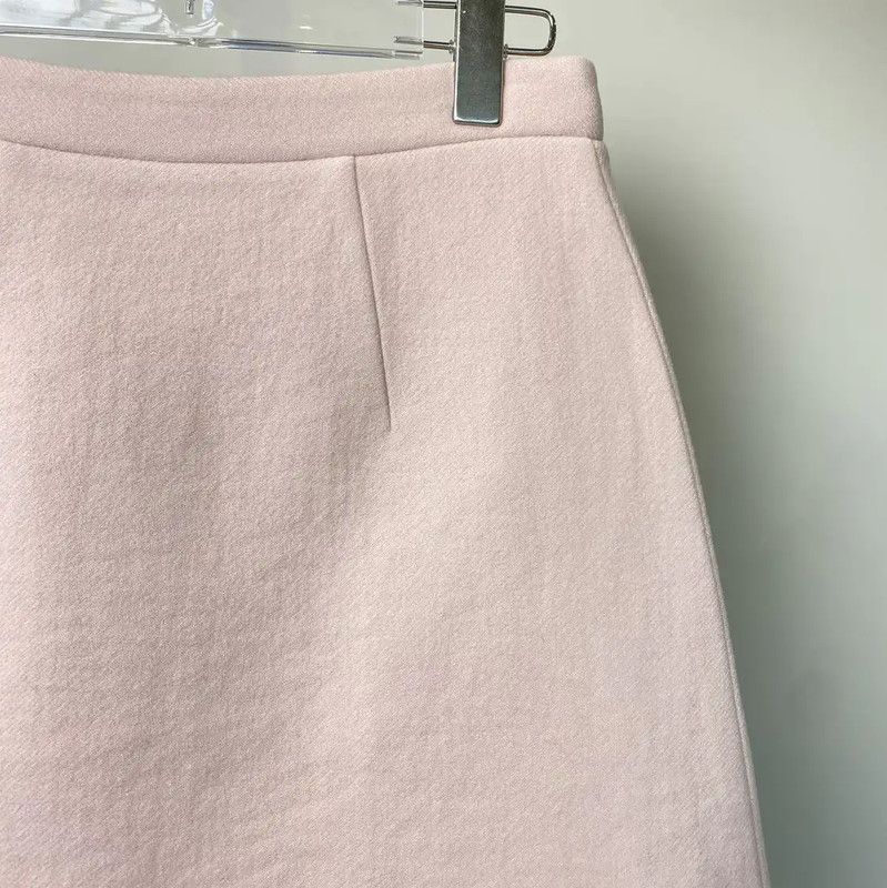 Miu Miu Miu Miu Pink Wool Women's Skirt 0089 Size 23" - 4 Thumbnail