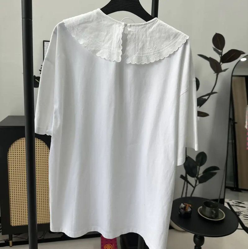 Miu Miu Miu Miu Summer White Logo T-Shirt 0089 Size M / US 6-8 / IT 42-44 - 2 Thumbnail