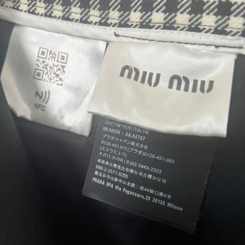 Miu Miu Miu Miu Colorblock Cotton Blend Skirt 0089 Size 27" / US 4 / IT 40 - 5 Thumbnail