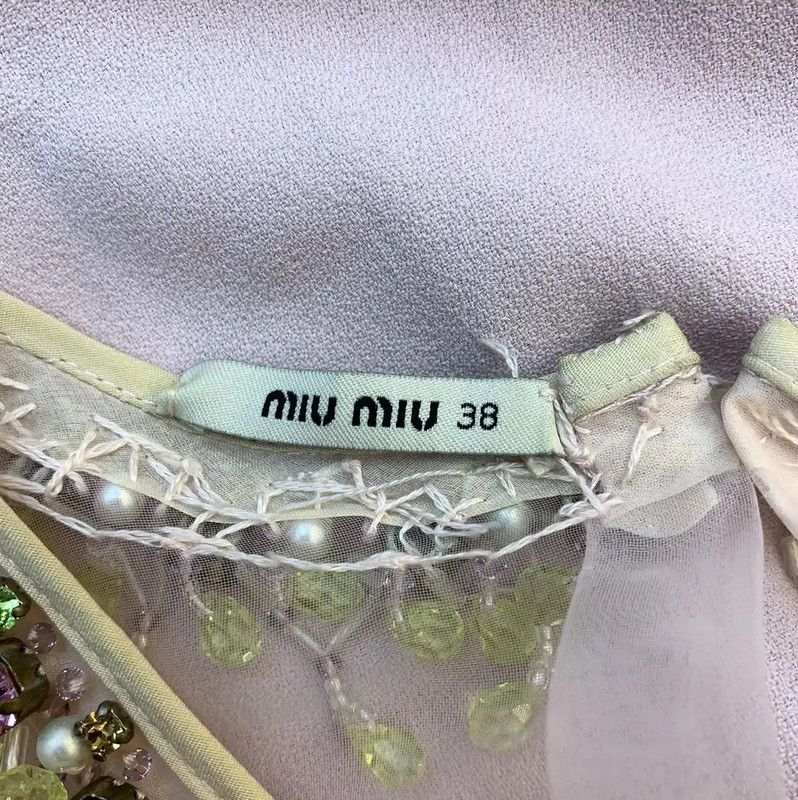 Miu Miu Miu Miu Summer Pink Embroidered Dress 0089 Size S / US 4 / IT 40 - 5 Thumbnail