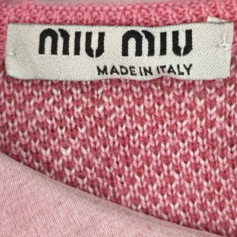 Miu Miu Miu Miu Pink Leopard Print Sweater 0089 Size L / US 10 / IT 46 - 4 Thumbnail