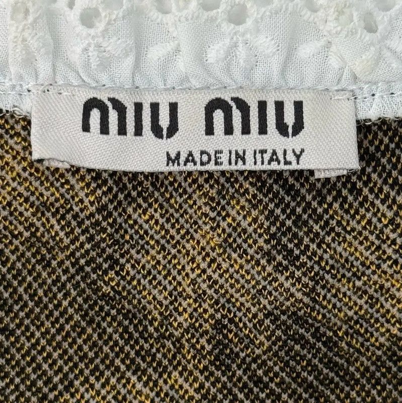 Miu Miu Miu Miu Black Floral Print Cropped Jacket 0089 Size S / US 4 / IT 40 - 4 Thumbnail