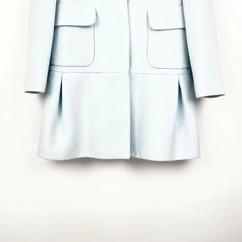 Miu Miu Miu Miu Blue Women's Coat Size S 0089 Size S / US 4 / IT 40 - 4 Thumbnail