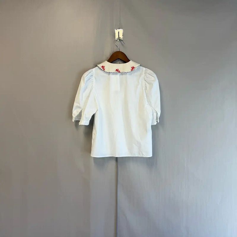 Miu Miu Miu Miu White Cotton Women's T-Shirt 0089 Size M / US 6-8 / IT 42-44 - 2 Thumbnail