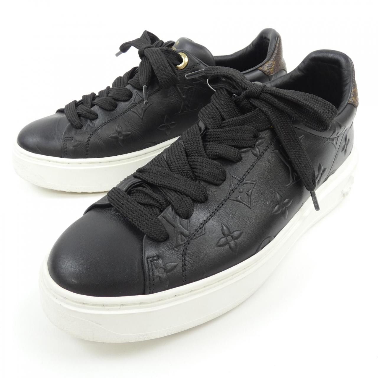 Louis Vuitton Louis Vuitton Time Out Line Sneakers Leather Shoes DUTY FREE for USA