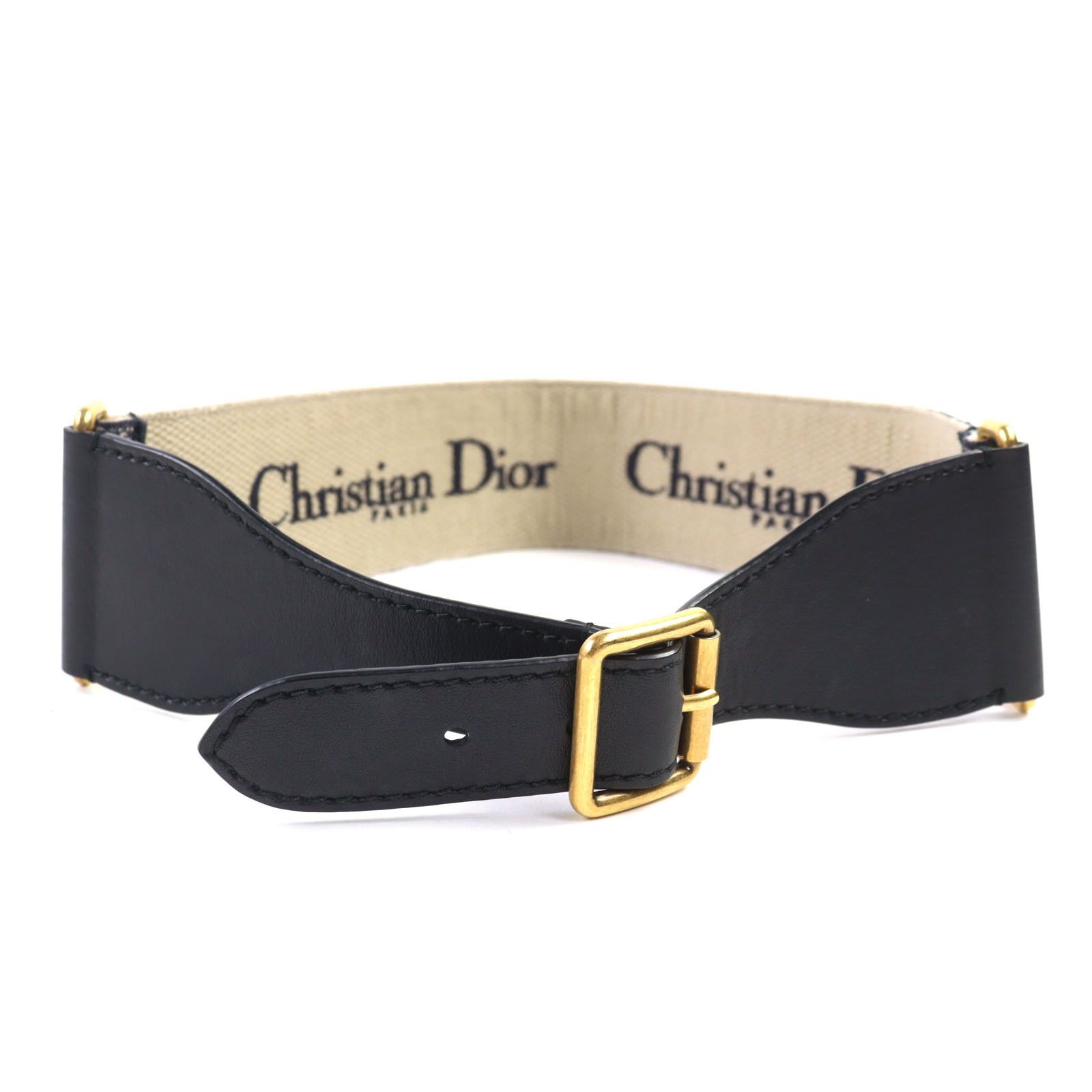 Dior Dior Christian Dior Embroidery Canvas Belt Canvas Belt 50-MA-0220 DUTY FREE for USA Size ONE SIZE - 4 Thumbnail