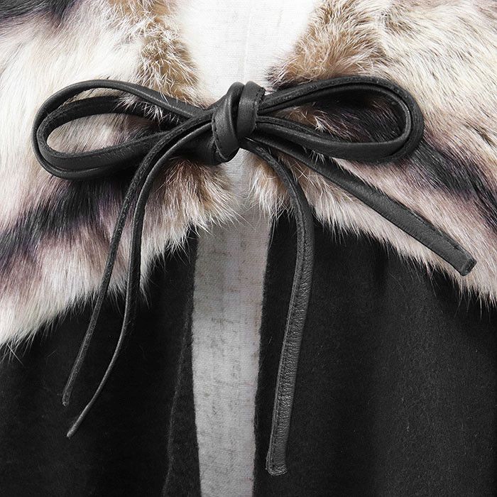 Fendi Fendi Fendi Candy Orilag Fur Cashmere Stole Natural Material Scarf DUTY FREE for USA Size ONE SIZE - 3 Thumbnail