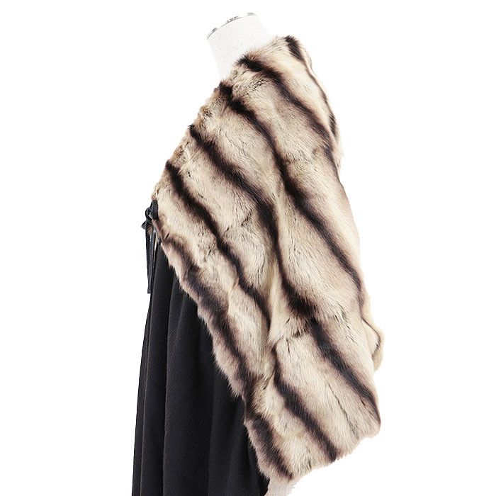 Fendi Fendi Fendi Candy Orilag Fur Cashmere Stole Natural Material Scarf DUTY FREE for USA Size ONE SIZE - 12 Thumbnail