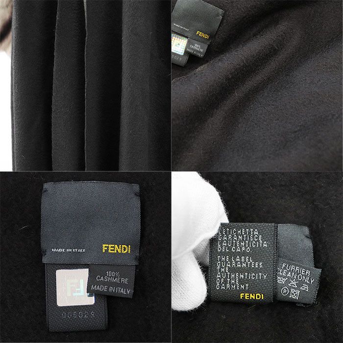 Fendi Fendi Fendi Candy Orilag Fur Cashmere Stole Natural Material Scarf DUTY FREE for USA Size ONE SIZE - 10 Thumbnail