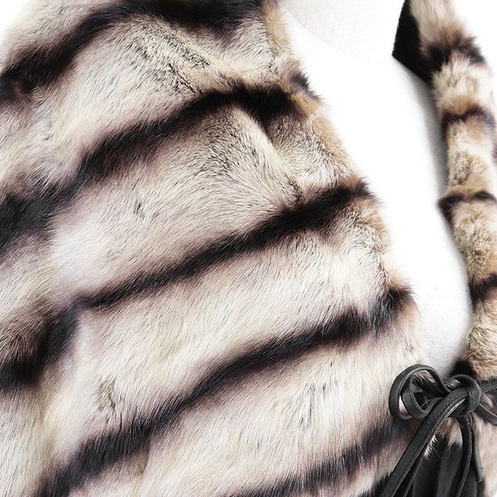 Fendi Fendi Fendi Candy Orilag Fur Cashmere Stole Natural Material Scarf DUTY FREE for USA Size ONE SIZE - 11 Thumbnail