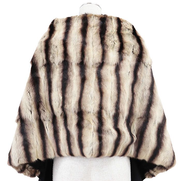 Fendi Fendi Fendi Candy Orilag Fur Cashmere Stole Natural Material Scarf DUTY FREE for USA Size ONE SIZE - 7 Thumbnail