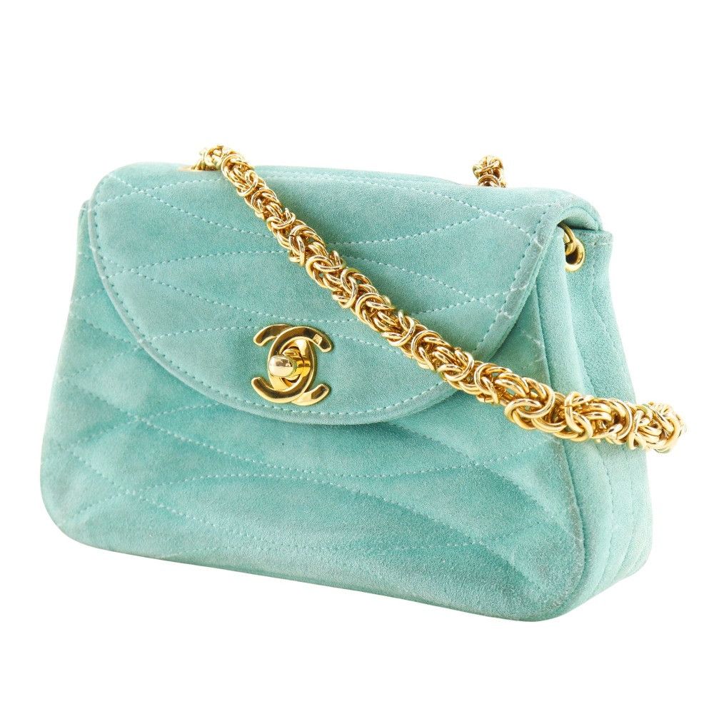Chanel Chanel Chanel Suede Handbag Suede Handbag DUTY FREE for USA Size ONE SIZE - 2 Thumbnail