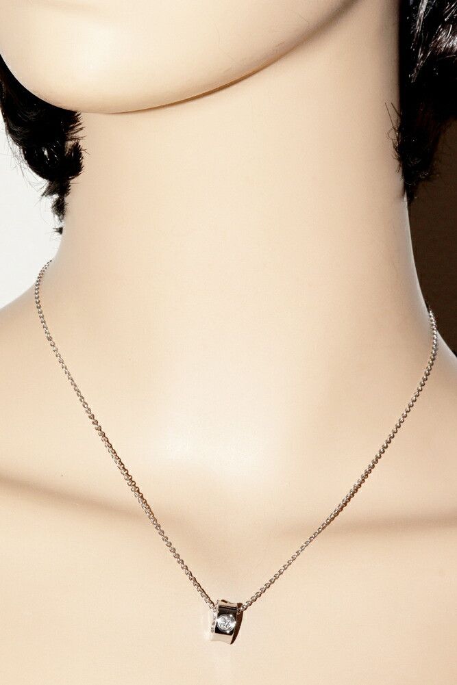 Louis Vuitton Louis Vuitton Louis Vuitton Empreinte K18WG Diamond Pendant Necklace Metal Necklace Q93231 DUTY FREE for USA Size ONE SIZE - 2 Thumbnail