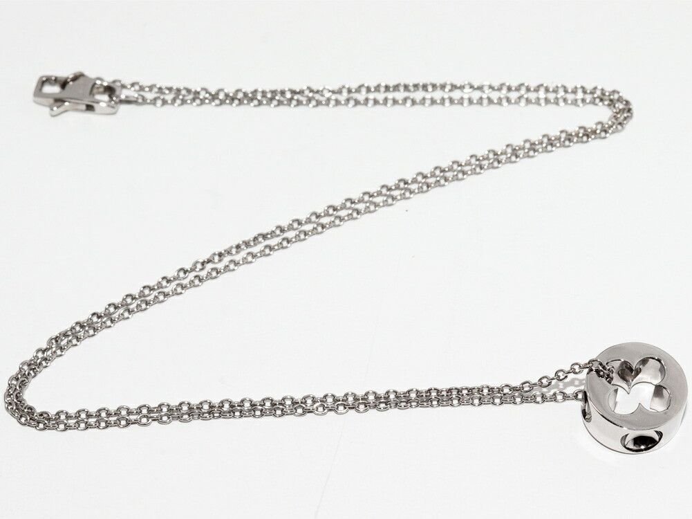Louis Vuitton Louis Vuitton Louis Vuitton Empreinte K18WG Diamond Pendant Necklace Metal Necklace Q93231 DUTY FREE for USA Size ONE SIZE - 3 Thumbnail