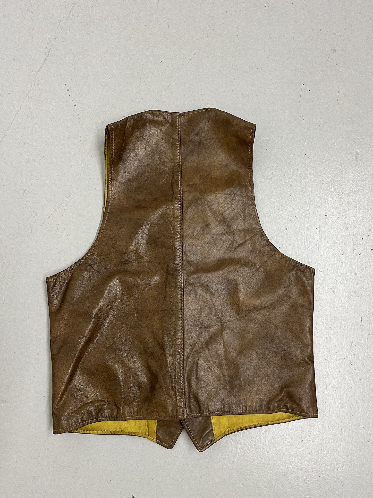 Leather Vingtage 90s Genuine Leather Vest Size S (40) Size US S / EU 44-46 / 1 - 3 Thumbnail