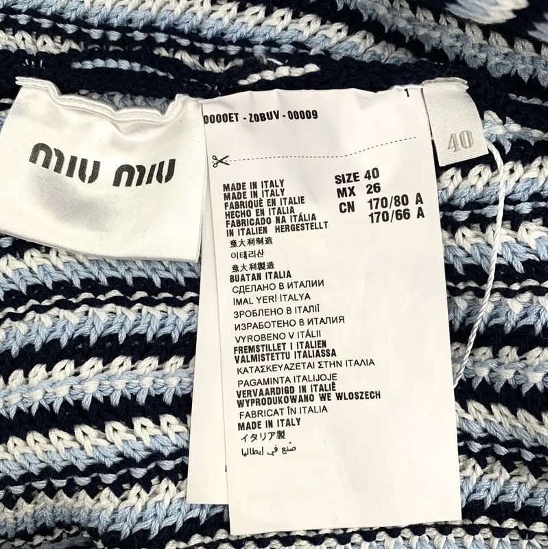 Miu Miu Miu Miu Blue Cotton Women's Dress 0089 Size M / US 6-8 / IT 42-44 - 6 Thumbnail