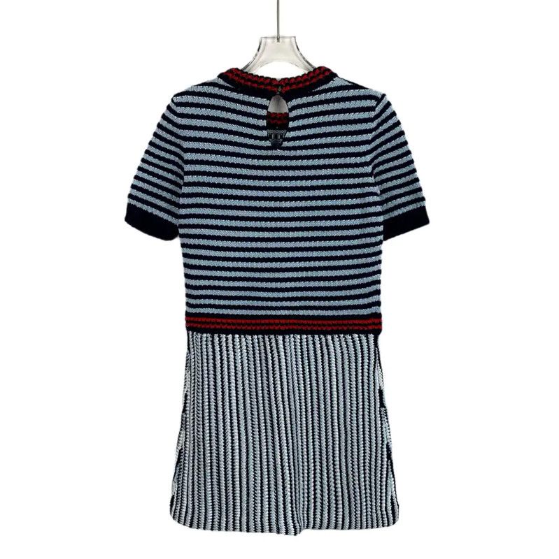 Miu Miu Miu Miu Blue Cotton Women's Dress 0089 Size M / US 6-8 / IT 42-44 - 2 Thumbnail