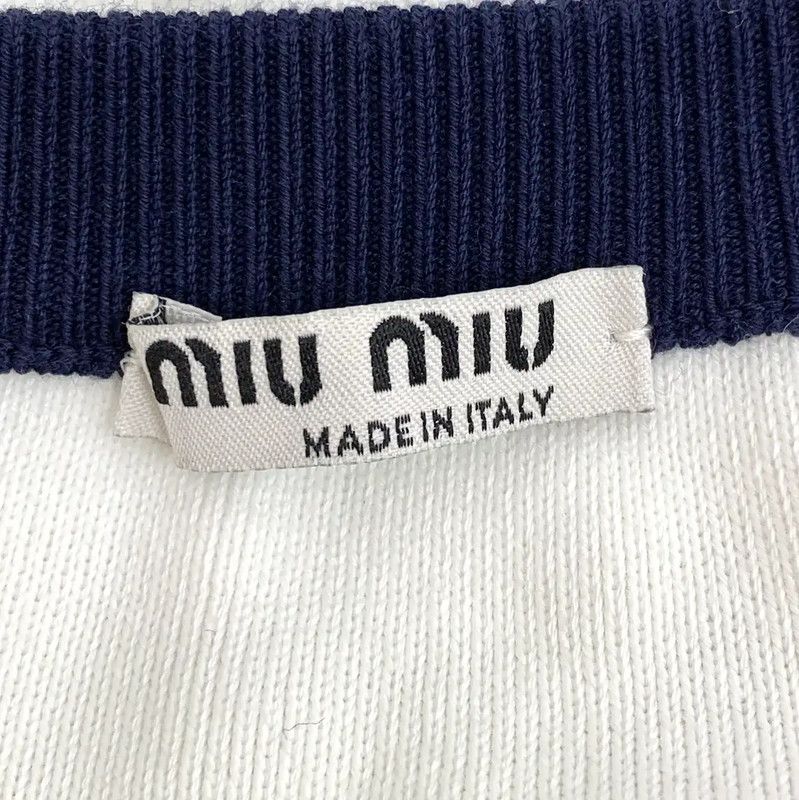 Miu Miu Miu Miu Women's White Cotton Pleated Skirt 0089 Size 22" - 5 Thumbnail