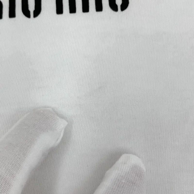 Miu Miu Miu Miu Women's Cropped White T-Shirt 0089 Size XS / US 0-2 / IT 36-38 - 9 Thumbnail