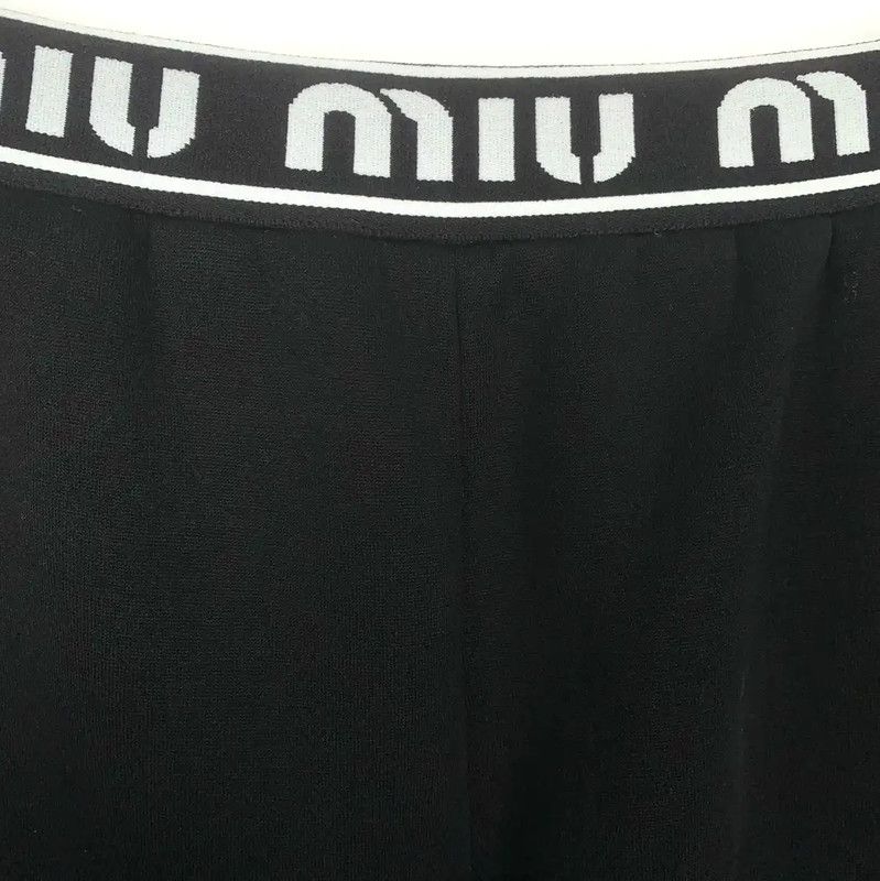 Miu Miu Miu Miu Black Cotton Womens Casual Pants 0089 Size 23" - 3 Thumbnail