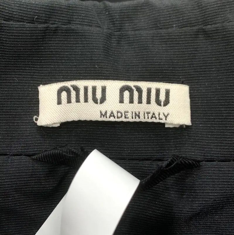 Miu Miu Miu Miu Black Cotton Women's Dress 0089 Size M / US 6-8 / IT 42-44 - 5 Thumbnail