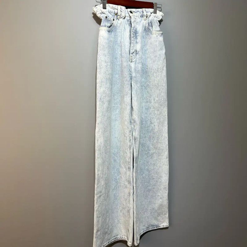 Miu Miu Miu Miu Multi-Color Denim Pantalones XS 0089 Size 22" - 3 Thumbnail