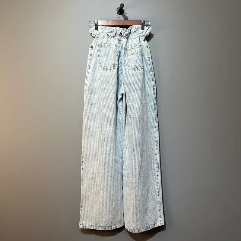 Miu Miu Miu Miu Multi-Color Denim Pantalones XS 0089 Size 22" - 2 Thumbnail