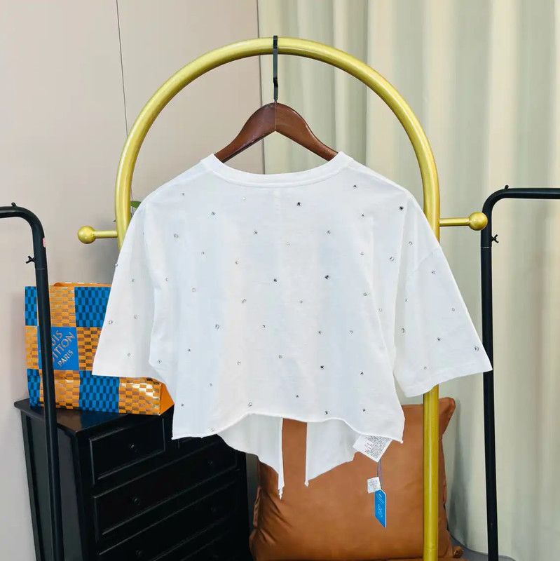 Miu Miu Miu Miu White Cotton Women's T-Shirt 0089 Size S / US 4 / IT 40 - 2 Thumbnail