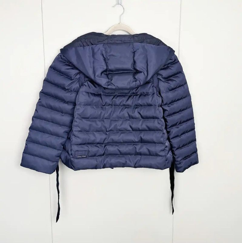 Miu Miu Miu Miu Blue Cotton Women's Puffer Jacket 0089 Size M / US 6-8 / IT 42-44 - 2 Thumbnail