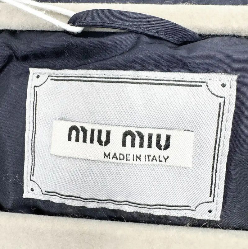 Miu Miu Miu Miu Blue Cotton Women's Puffer Jacket 0089 Size M / US 6-8 / IT 42-44 - 3 Thumbnail